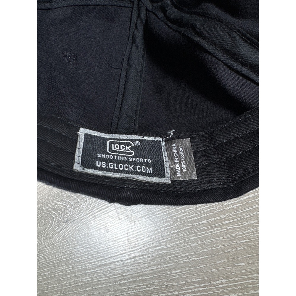 Glock Shooting Sports Hat Mens Black Cotton Adjustable Baseball Cap Logo Logo - Picture 4 of 4